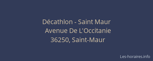 Décathlon - Saint Maur