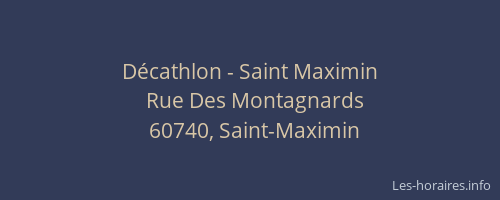 Décathlon - Saint Maximin