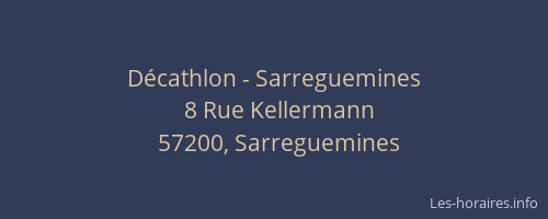 Décathlon - Sarreguemines