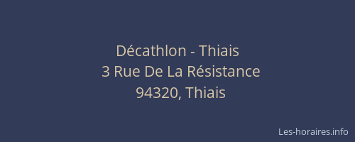 Décathlon - Thiais