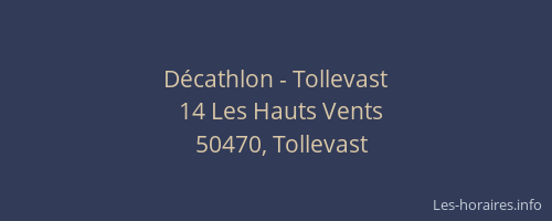 D&eacute;cathlon - Tollevast