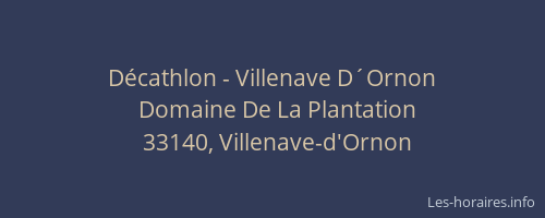 D&eacute;cathlon - Villenave D&acute;Ornon