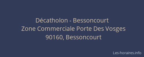 Décatholon - Bessoncourt