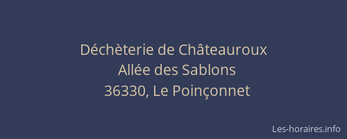 Déchèterie de Châteauroux