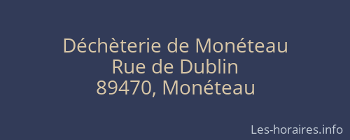 D&eacute;ch&egrave;terie de Mon&eacute;teau