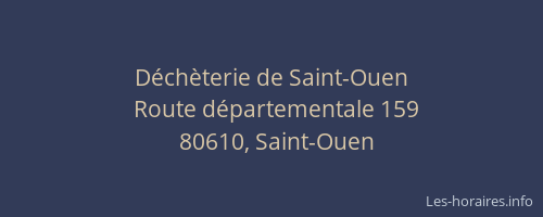 Déchèterie de Saint-Ouen