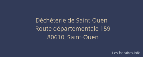 D&eacute;ch&egrave;terie de Saint-Ouen