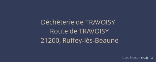 D&eacute;ch&egrave;terie de TRAVOISY
