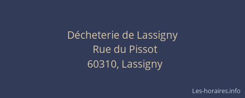 Décheterie de Lassigny