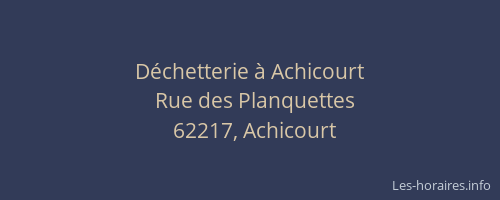 D&eacute;chetterie &agrave; Achicourt