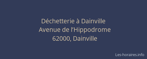 D&eacute;chetterie &agrave; Dainville