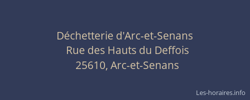 D&eacute;chetterie d'Arc-et-Senans