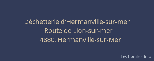 Déchetterie d'Hermanville-sur-mer