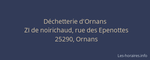 D&eacute;chetterie d'Ornans