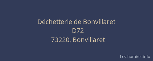 D&eacute;chetterie de Bonvillaret