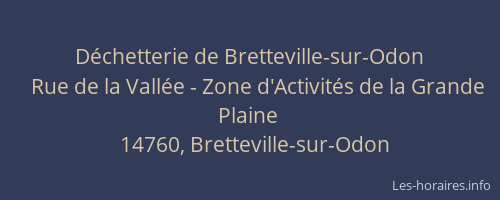 D&eacute;chetterie de Bretteville-sur-Odon