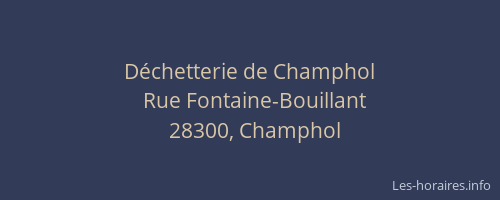 D&eacute;chetterie de Champhol