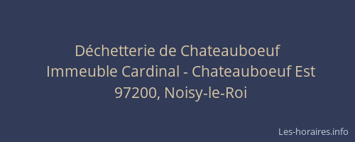 Déchetterie de Chateauboeuf