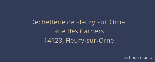 D&eacute;chetterie de Fleury-sur-Orne