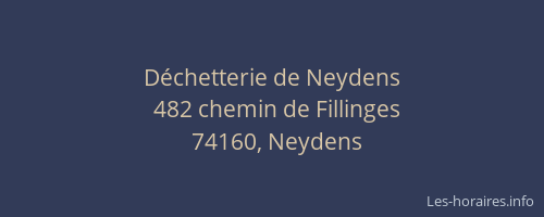 D&eacute;chetterie de Neydens