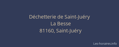 D&eacute;chetterie de Saint-Ju&eacute;ry