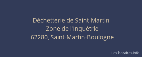 Déchetterie de Saint-Martin