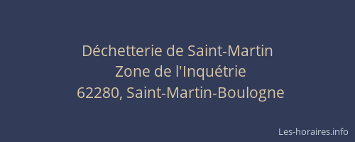 D&eacute;chetterie de Saint-Martin