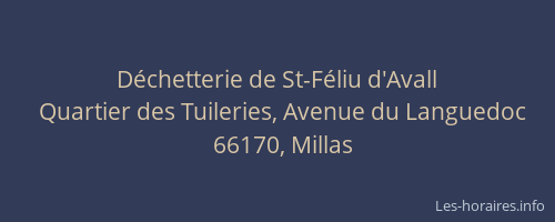D&eacute;chetterie de St-F&eacute;liu d'Avall