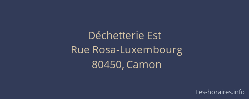 D&eacute;chetterie Est