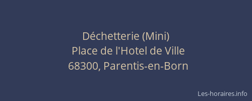 D&eacute;chetterie (Mini)