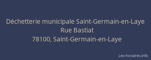 D&eacute;chetterie municipale Saint-Germain-en-Laye