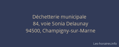 D&eacute;chetterie municipale