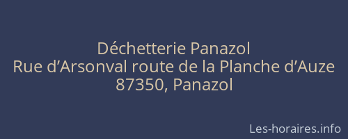 D&eacute;chetterie Panazol