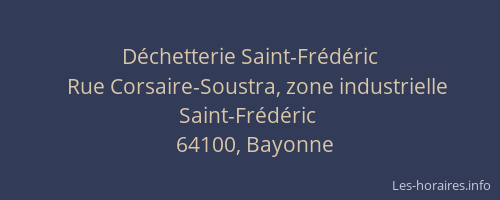 Déchetterie Saint-Frédéric
