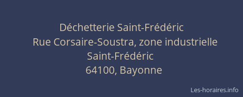 D&eacute;chetterie Saint-Fr&eacute;d&eacute;ric