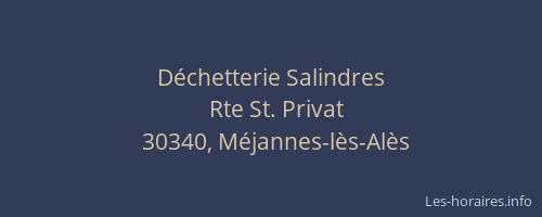 D&eacute;chetterie Salindres