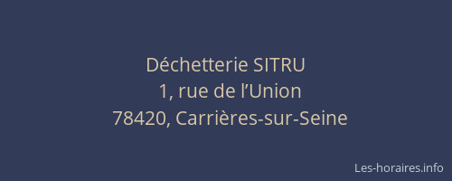D&eacute;chetterie SITRU