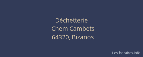 D&eacute;chetterie