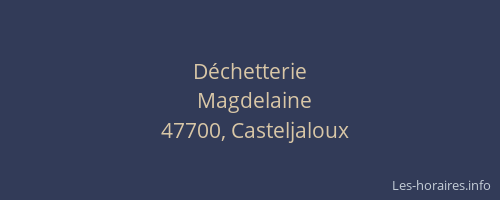 D&eacute;chetterie