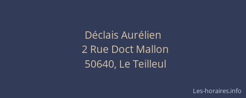 D&eacute;clais Aur&eacute;lien