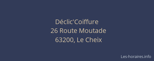 D&eacute;clic'Coiffure