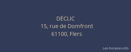 D&Eacute;CLIC