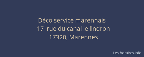 D&eacute;co service marennais