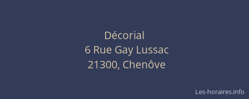 D&eacute;corial