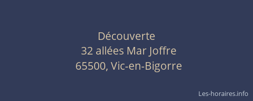 D&eacute;couverte