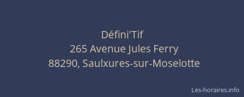 D&eacute;fini'Tif