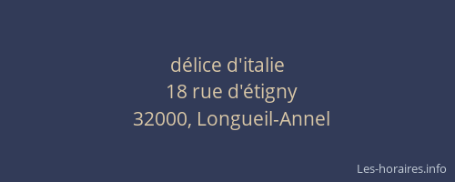 d&eacute;lice d'italie