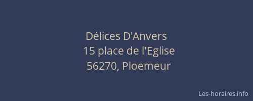 D&eacute;lices D'Anvers
