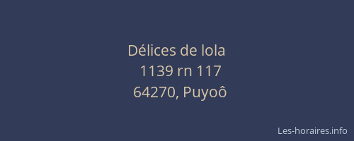D&eacute;lices de lola