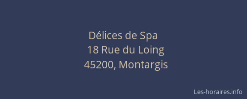D&eacute;lices de Spa